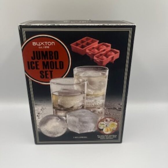 NEW Buxton Jumbo Ice Mold Set Cubes And Spheres - Picture 1 of 11